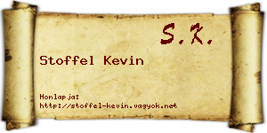 Stoffel Kevin névjegykártya